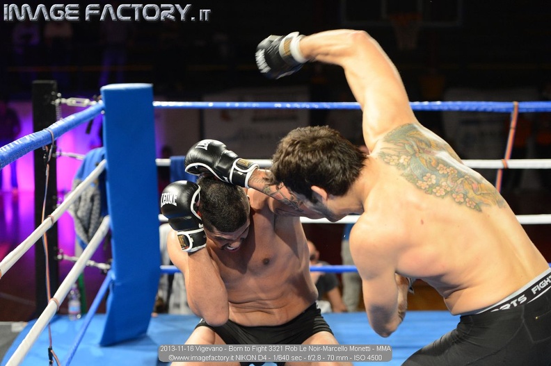 2013-11-16 Vigevano - Born to Fight 3321 Rob Le Noir-Marcello Monetti - MMA.jpg